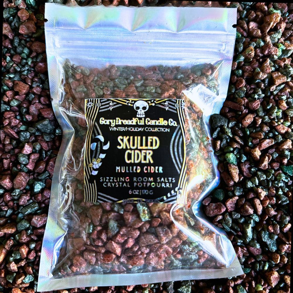Skulled Cider Sizzling Room Salt Crystal Potpourri: Mulled Cider Scent